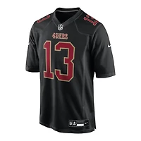 San Francisco 49ers Brock Purdy Black Carbon Nike Fashion Game Jersey