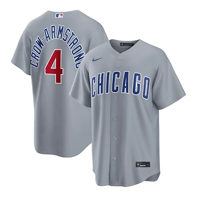 Youth Chicago Cubs Pete Crow-Armstrong Grey Road Nike Baseline Jersey