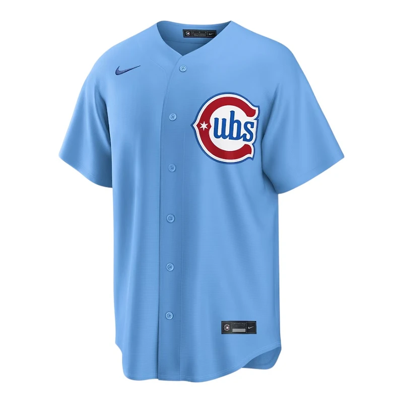 Youth Chicago Cubs Pete Crow-Armstrong Light Blue Alternate Nike Baseline Jersey