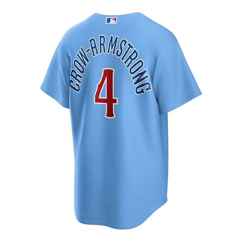 Youth Chicago Cubs Pete Crow-Armstrong Light Blue Alternate Nike Baseline Jersey