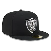 Las Vegas Raiders Black Rhinestone Logo New Era 59FIFTY Fitted Hat