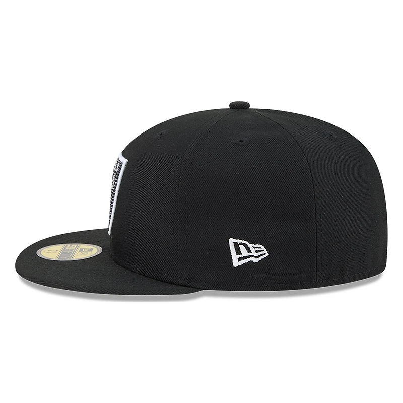 Las Vegas Raiders Black Rhinestone Logo New Era 59FIFTY Fitted Hat