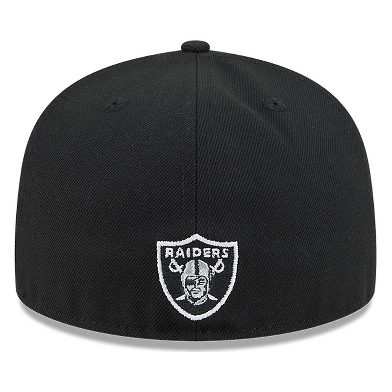 Las Vegas Raiders Black Rhinestone Logo New Era 59FIFTY Fitted Hat