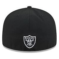Las Vegas Raiders Black Rhinestone Logo New Era 59FIFTY Fitted Hat
