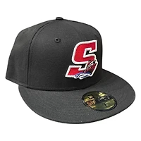 Stockton Ports Black with Boat Logo New Era 59FIFTY Fitted Hat