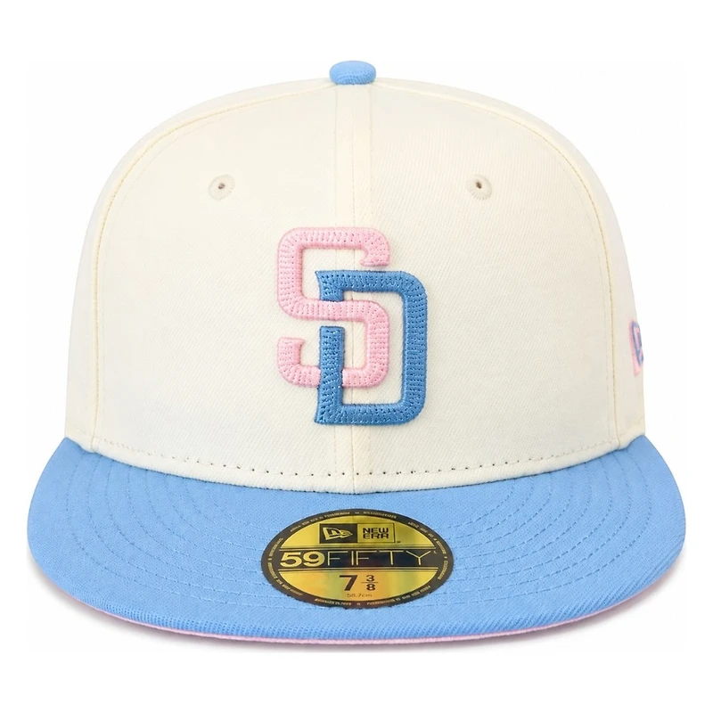San Diego Padres Chrome and Sky Blue with Pink UV New Era 59FIFTY Fitted Hat