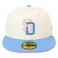 San Diego Padres Chrome and Sky Blue with Pink UV New Era 59FIFTY Fitted Hat