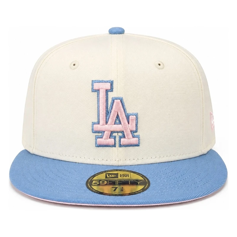 Los Angeles Dodgers Chrome and Sky Blue with Pink UV New Era 59FIFTY Fitted Hat