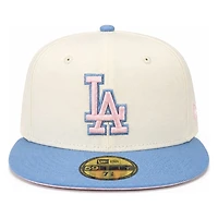 Los Angeles Dodgers Chrome and Sky Blue with Pink UV New Era 59FIFTY Fitted Hat