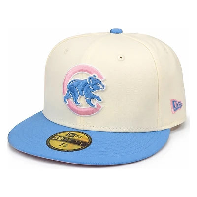 Chicago Cubs Chrome and Sky Blue with Pink UV New Era 59FIFTY Fitted Hat