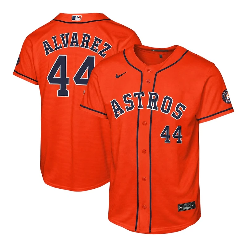 Youth Houston Astros Yordan Álvarez Orange Alternate Nike Stadium Jersey