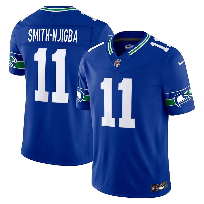 Seattle Seahawks Jaxon Smith-Njigba Royal Alternate Nike Vapor F.U.S.E Stitched Limited Jersey