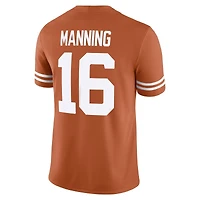 Texas Longhorns Arch Manning Burnt Orange NCAA Nike Game Player Jersey