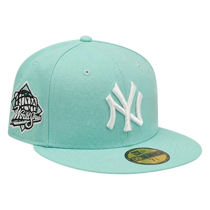 New York Yankees Blue Tint 1999 World Series Patch Grey UV Era 59FIFTY Fitted Hat