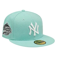 New York Yankees Blue Tint 1999 World Series Patch Grey UV Era 59FIFTY Fitted Hat