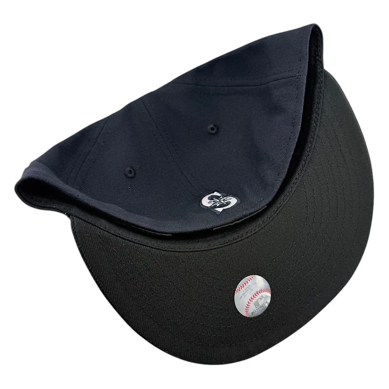 Seattle Mariners Navy Collection Black UV New Era 59FIFTY Fitted Hat