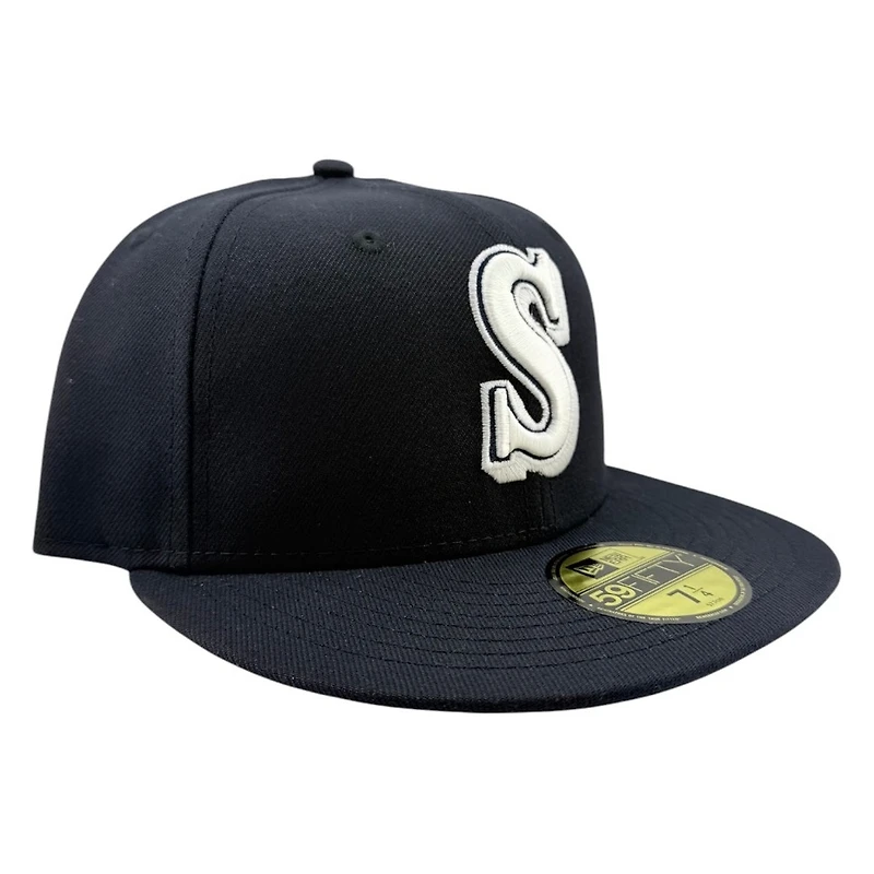 Seattle Mariners Navy Collection Black UV New Era 59FIFTY Fitted Hat