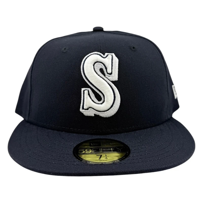 Seattle Mariners Navy Collection Black UV New Era 59FIFTY Fitted Hat