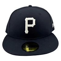 Pittsburgh Pirates Navy Collection Black UV New Era 59FIFTY Fitted Hat