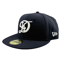Los Angeles Dodgers City Connect Navy Collection Black UV New Era 59FIFTY Fitted Hat