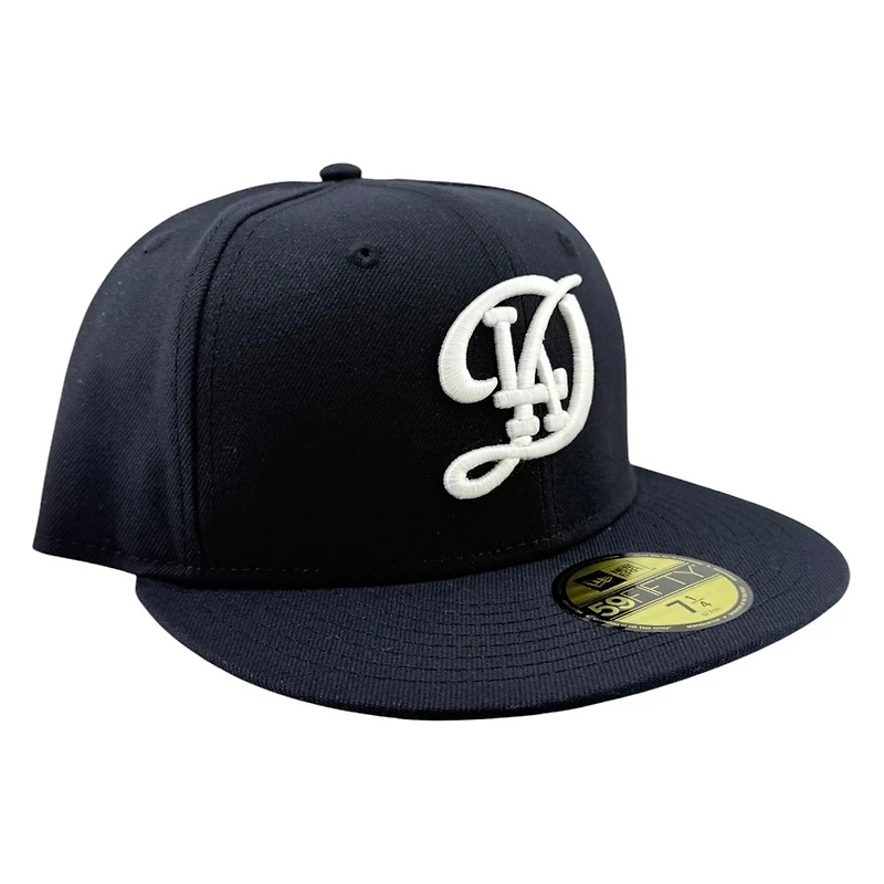 Los Angeles Dodgers City Connect Navy Collection Black UV New Era 59FIFTY Fitted Hat