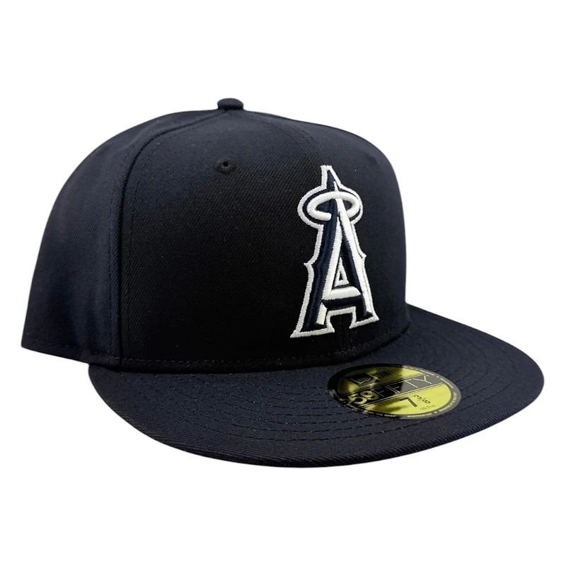 Los Angeles Angels Navy Collection Black UV New Era 59FIFTY Fitted Hat