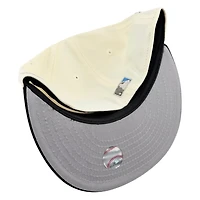 Los Angeles Dodgers Chrome and Black Old English 50th Anniversary Patch Grey UV New Era 59FIFTY Fitted Hat