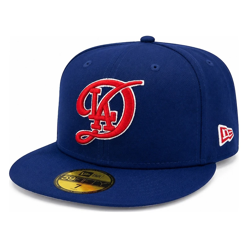 Los Angeles Dodgers Royal Blue City Connect Script Patch Grey UV New Era 59FIFTY Fitted Hat