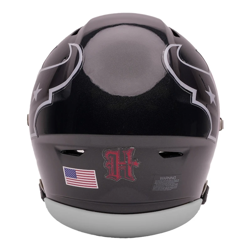Houston Texans Navy Riddell Mid-Size "Midi" SpeedFlex Helmet