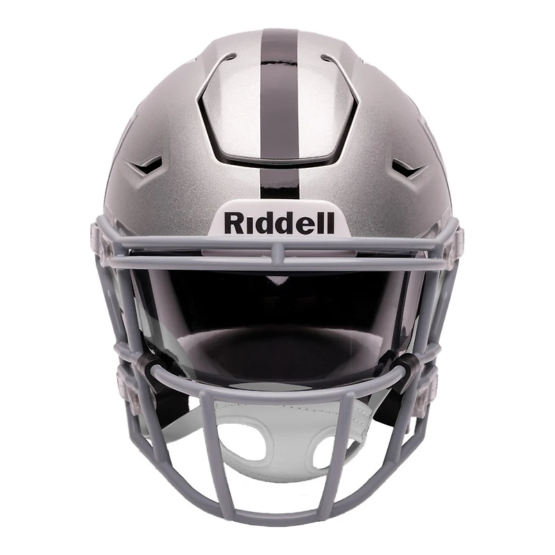 Las Vegas Raiders Silver Riddell Mid-Size "Midi" SpeedFlex Helmet