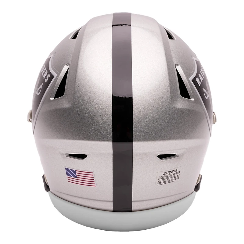 Las Vegas Raiders Silver Riddell Mid-Size "Midi" SpeedFlex Helmet