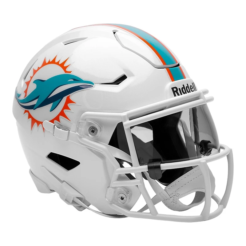 Miami Dolphins White Riddell Mid-Size "Midi" SpeedFlex Helmet