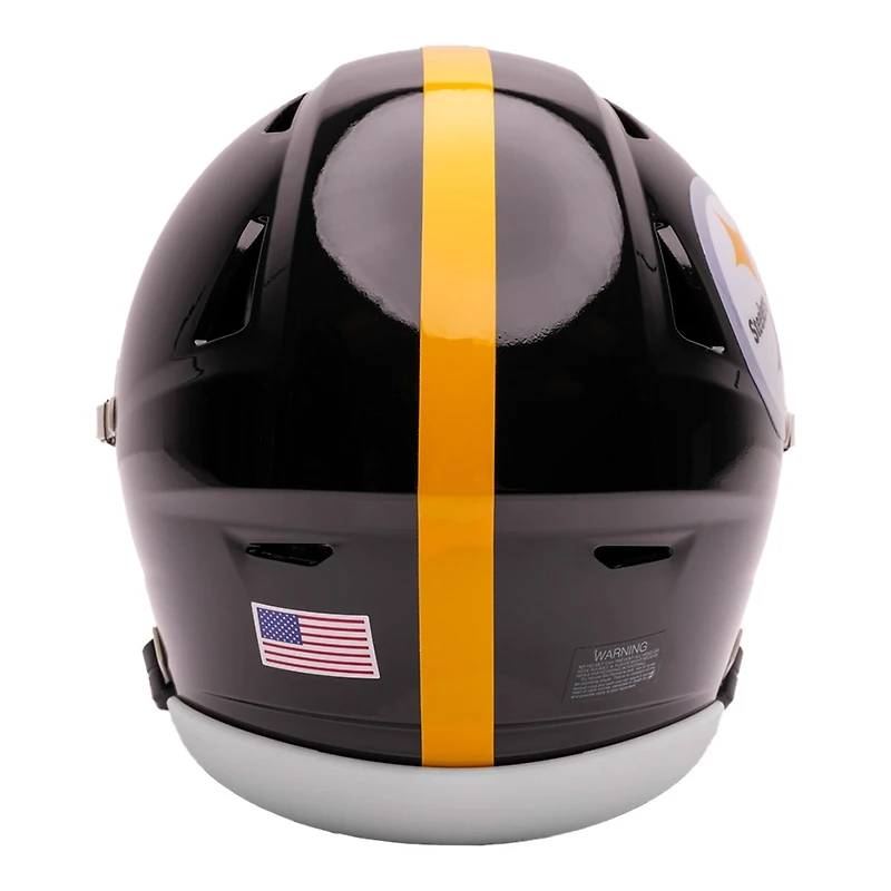 Pittsburgh Steelers Black Riddell Mid-Size "Midi" SpeedFlex Helmet