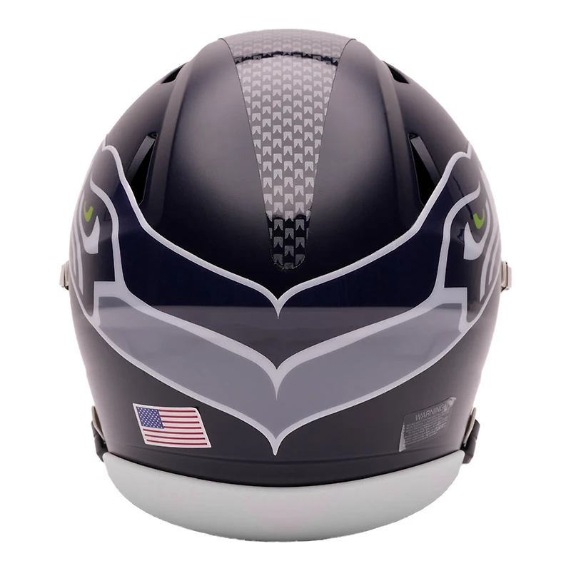 Seattle Seahawks Navy Riddell Mid-Size "Midi" SpeedFlex Helmet