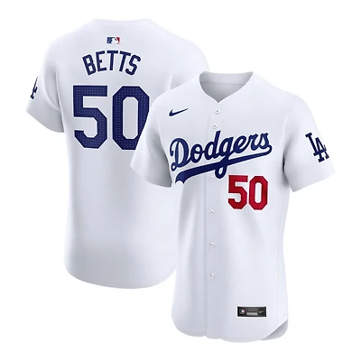 Los Angeles Dodgers Mookie Betts White Home Nike Vapor Premier Elite Jersey
