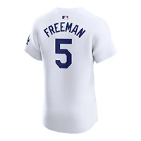 Los Angeles Dodgers Freddie Freeman White Home Nike Vapor Premier Elite Jersey