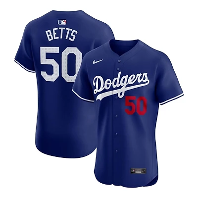 Los Angeles Dodgers Mookie Betts Royal Alternate Nike Vapor Premier Elite Jersey