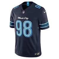 Tennessee Titans Jeffery Simmons Navy Nike Rivalries Collection Stitched Limited Jersey