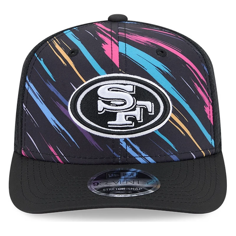 San Francisco 49ers Black 2026 Crucial Catch New Era 9SEVENTY Trucker Hat
