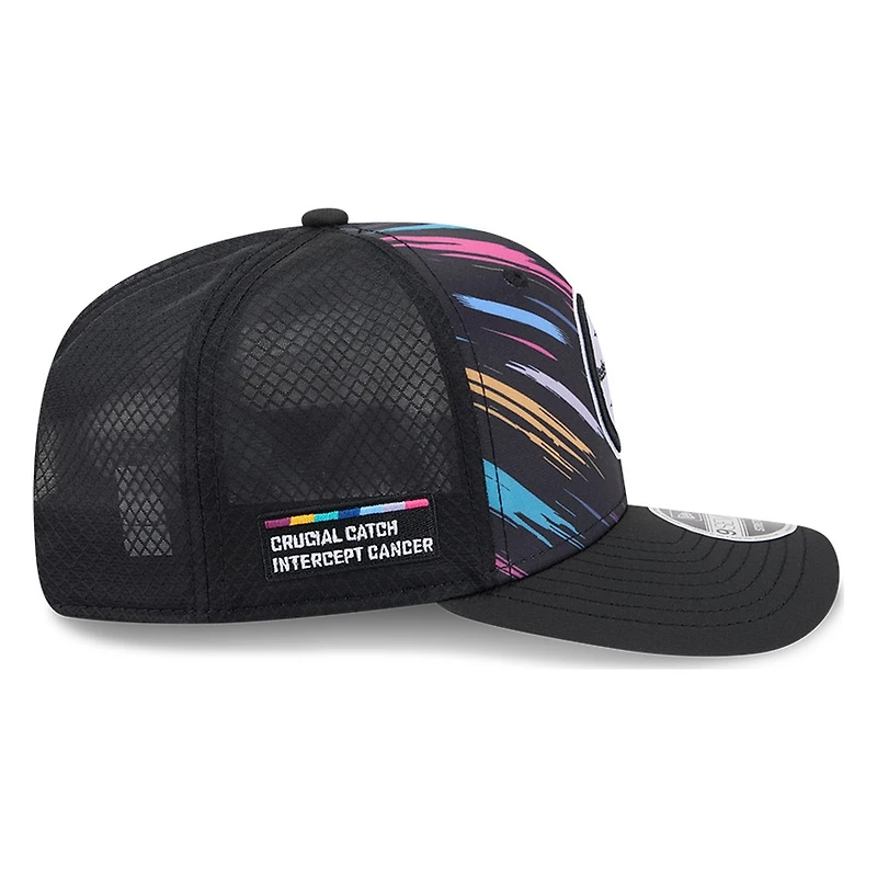 Pittsburgh Steelers Black 2026 Crucial Catch New Era 9SEVENTY Trucker Hat