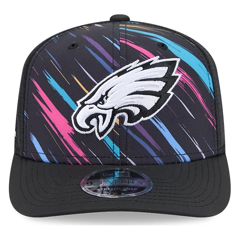Philadelphia Eagles Black 2026 Crucial Catch New Era 9SEVENTY Trucker Hat