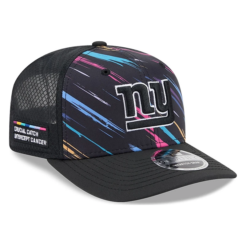 New York Giants Black 2026 Crucial Catch New Era 9SEVENTY Trucker Hat