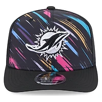 Miami Dolphins Black 2026 Crucial Catch New Era 9SEVENTY Trucker Hat