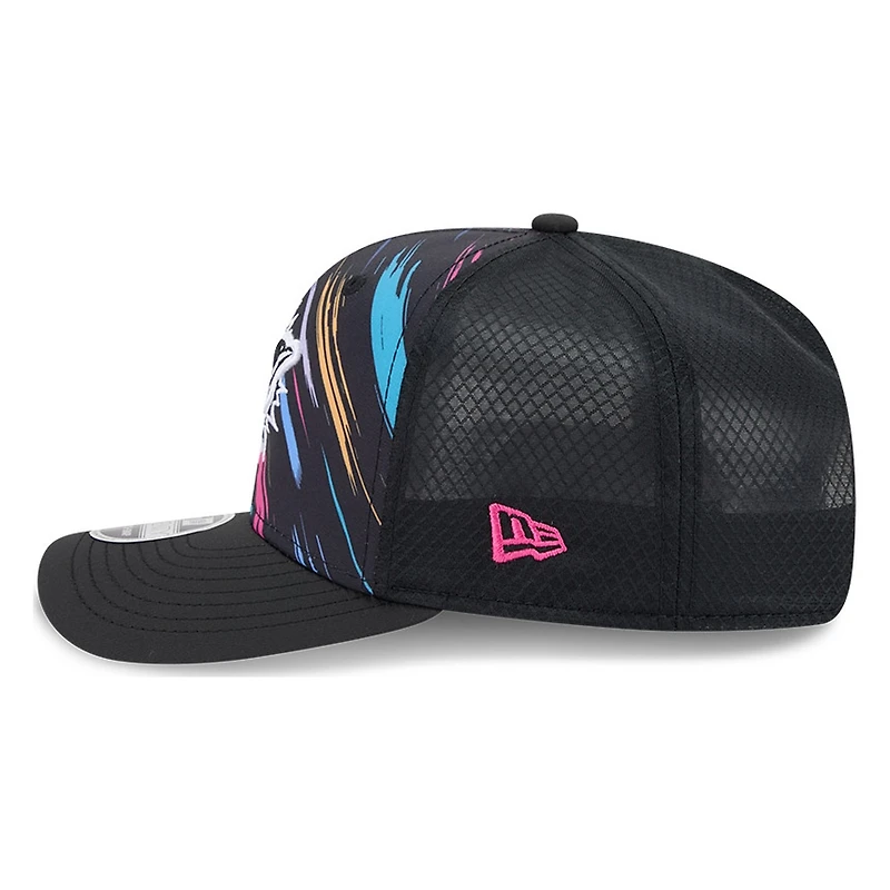 Miami Dolphins Black 2026 Crucial Catch New Era 9SEVENTY Trucker Hat