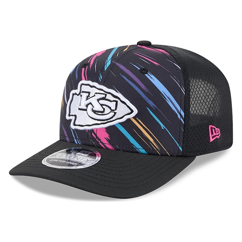 Kansas City Chiefs Black 2026 Crucial Catch New Era 9SEVENTY Trucker Hat