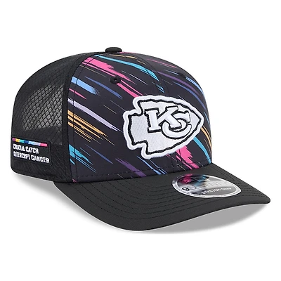 Kansas City Chiefs Black 2026 Crucial Catch New Era 9SEVENTY Trucker Hat