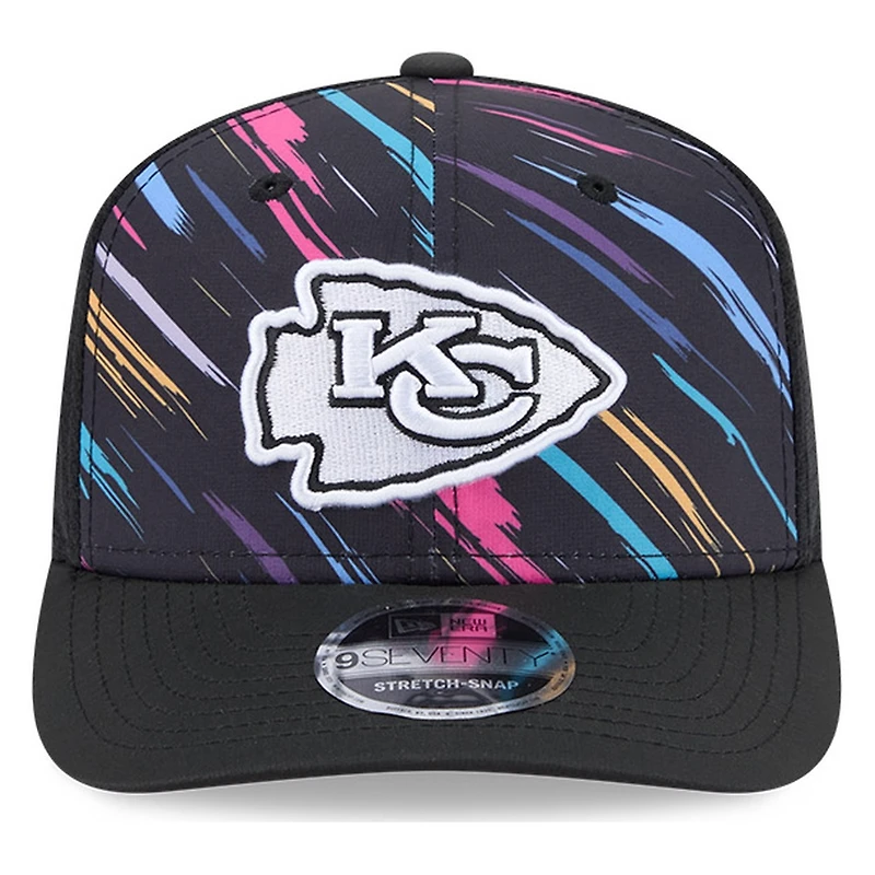 Kansas City Chiefs Black 2026 Crucial Catch New Era 9SEVENTY Trucker Hat