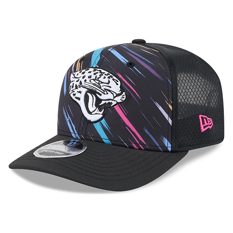Jacksonville Jaguars Black 2026 Crucial Catch New Era 9SEVENTY Trucker Hat