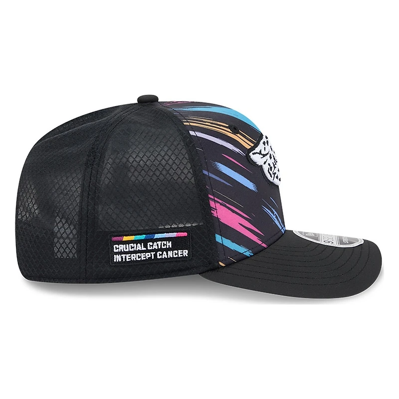 Jacksonville Jaguars Black 2026 Crucial Catch New Era 9SEVENTY Trucker Hat