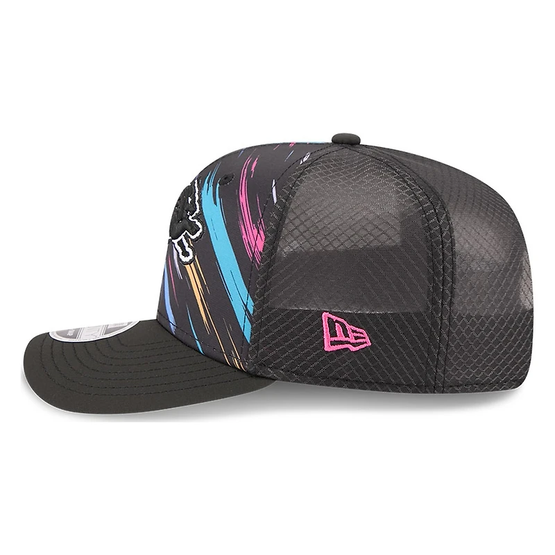 Detroit Lions Black 2026 Crucial Catch New Era 9SEVENTY Trucker Hat
